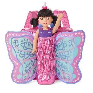 NWOT Pink Flutter Wings Doll Carrier for WellieWishers™ Dolls